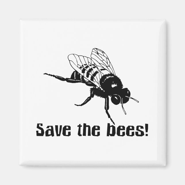Save the Bees Magnet (Front)