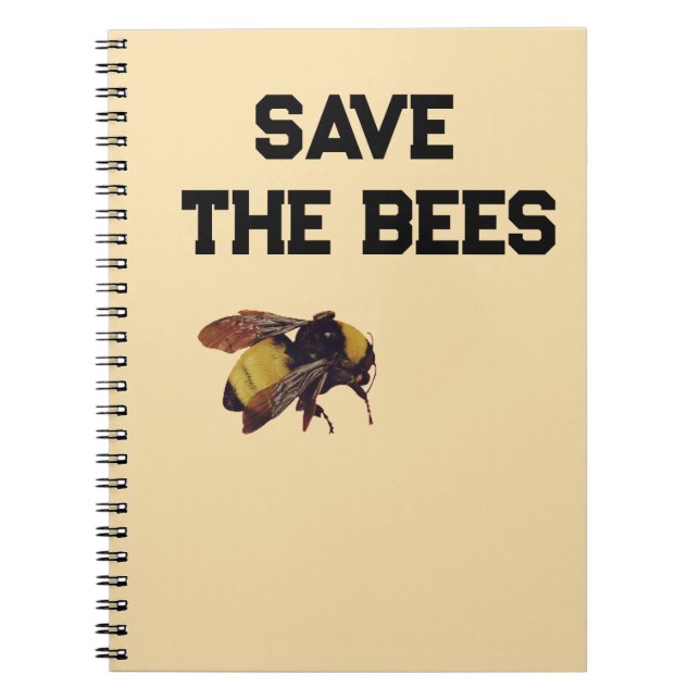 SAVE THE BEES NOTEPAD NOTEBOOK (Front)
