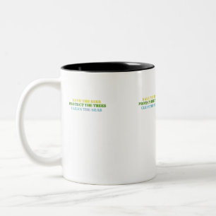 save the bees posters save the bee posters bees po Two-Tone coffee mug