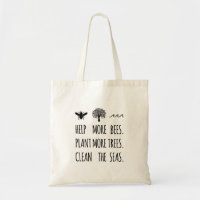Save the Bees Shirt, Plant Trees Clean Seas