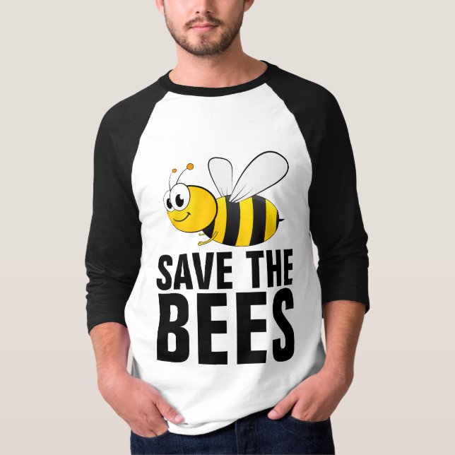 SAVE THE BEES T-SHIRTS TEES (Front)