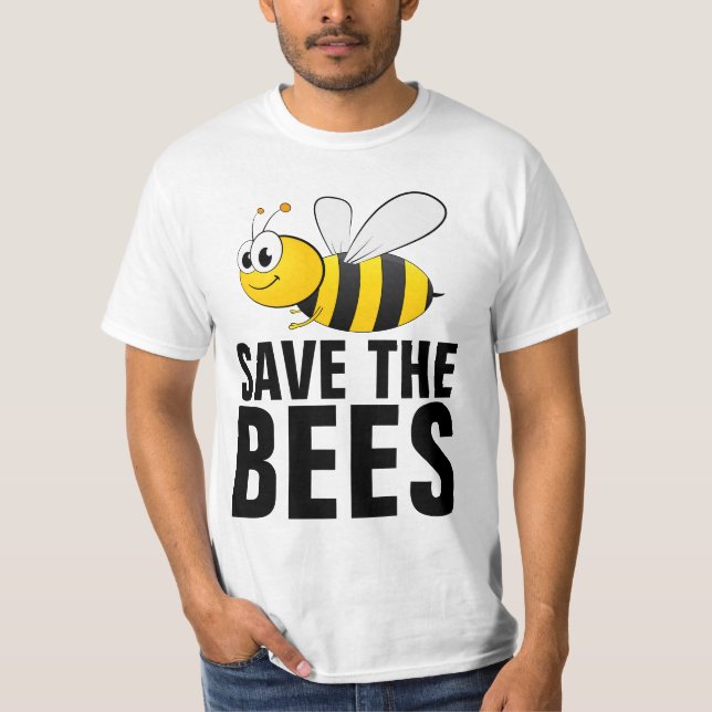 SAVE THE BEES T-SHIRTS TEES (Front)