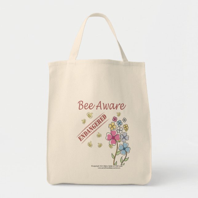 Save the Bees Tote Bag (Front)