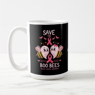 Save The Boo Bees Breast Cancer Women Halloween Coffee Mug