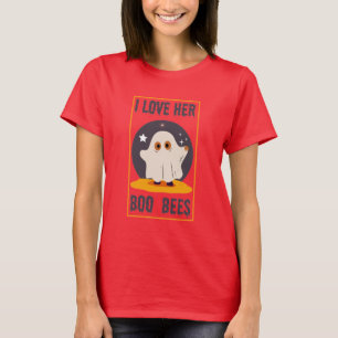 Save The boo bees - i love her boo bees Halloween T-Shirt