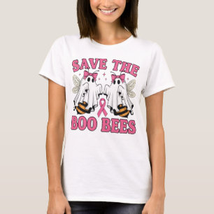 Save The Boo Ghost Bees Breast Cancer Awareness T-Shirt