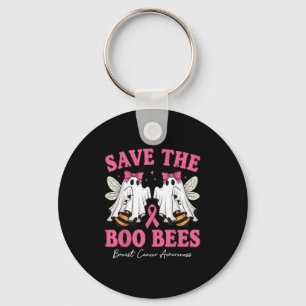 Save The Boo Ghost Bees Breast Cancer Awareness Wo Key Ring