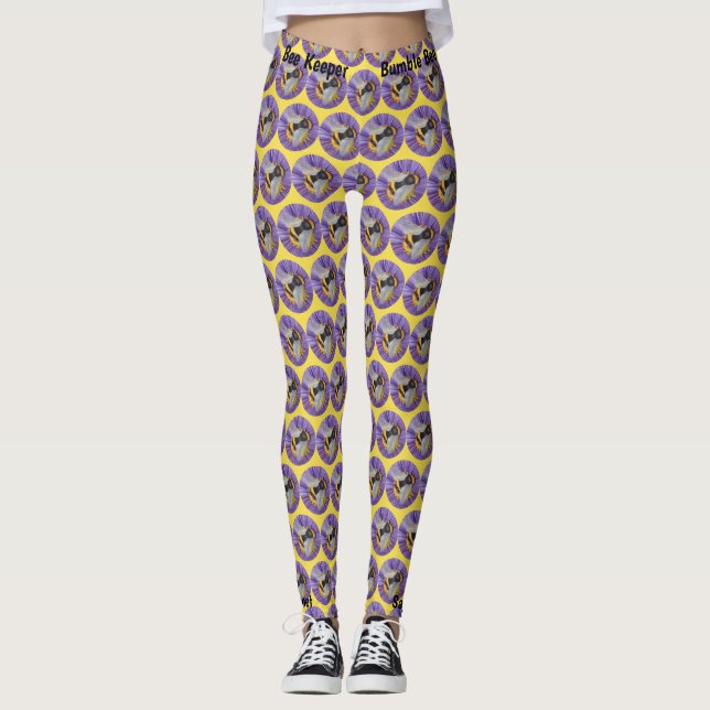 Save The Bumblebees Women's Custom Bee Leggings (Front)