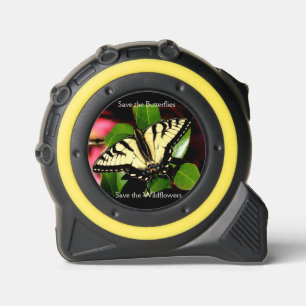 Save the Butterflies Tape Measure Yellow 1