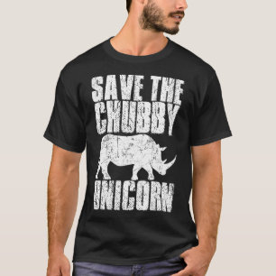 Save The Chubby Rhino Unicorn Tshirt