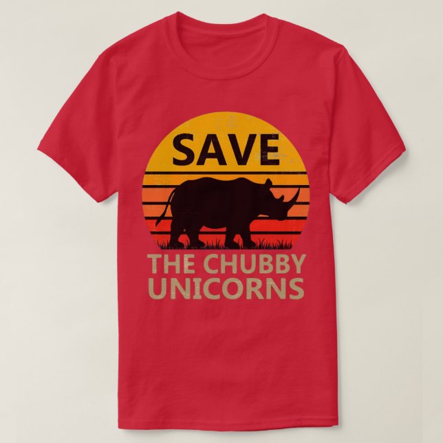 Save The Chubby Unicorn Essential T-Shirt (Design Front)