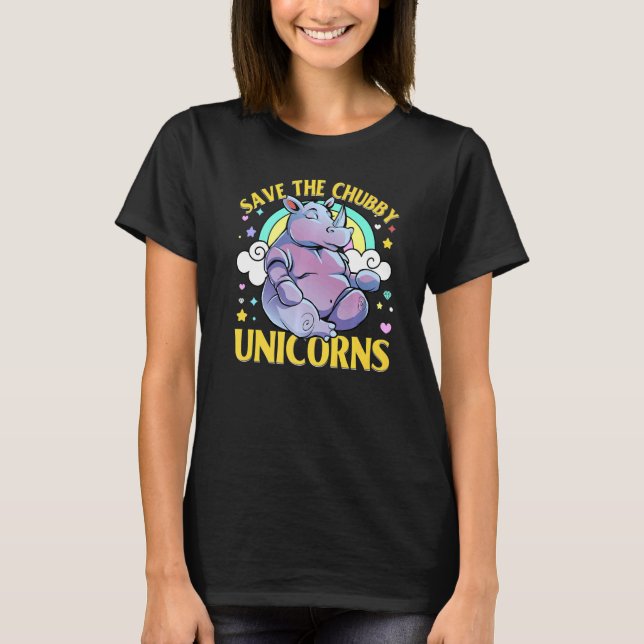 Save The Chubby Unicorn T-Shirt (Front)