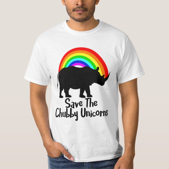Save The Chubby Unicorn T-Shirt (Front)