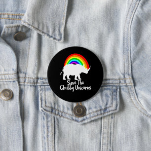 Save The Chubby Unicorns 7.5 Cm Round Badge