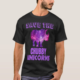 Save the Chubby Unicorns Fat Rhino Galaxy Vintage T-Shirt