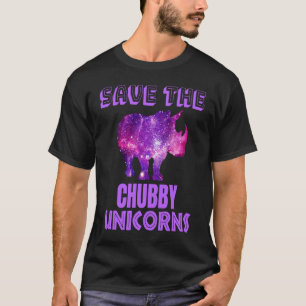 Save the Chubby Unicorns Fat Rhino Galaxy Vintage T-Shirt