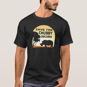 Save The Chubby Unicorns Fat Rhino T-Shirt