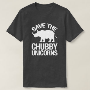 Save the Chubby Unicorns Funny Tshirt