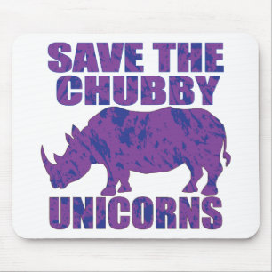 Save-The-Chubby-Unicorns- Mouse Pad