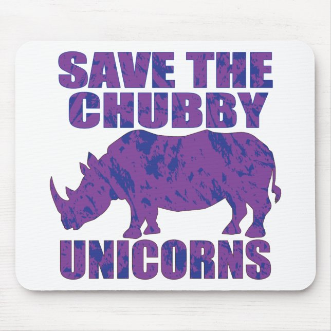 Save-The-Chubby-Unicorns- Mouse Pad (Front)
