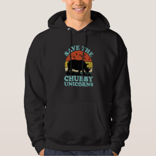 Save The Chubby Unicorns Rhino Animal Rights Acti Hoodie