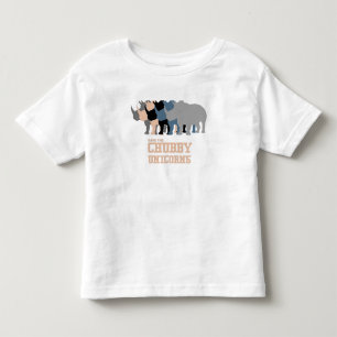 Save the Chubby Unicorns Rhino Pink Multi Colour Toddler T-Shirt