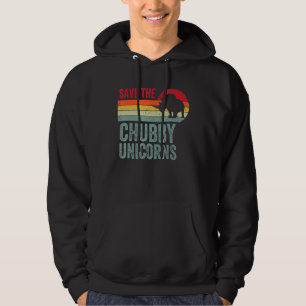 Save The Chubby Unicorns Rhinoceros Animal Rights Hoodie