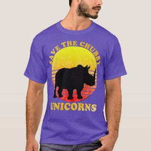 Save The Chubby Unicorns Tee Weathered Distressed