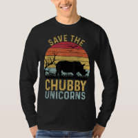 Save The Chubby Unicorns Vintage Funny Rhino Anima