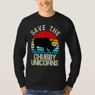 Save The Chubby Unicorns Vintage Rhino 3 T-Shirt