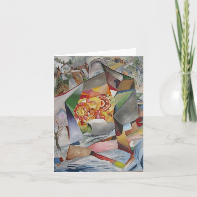 Save the City - Blank note card (Front)