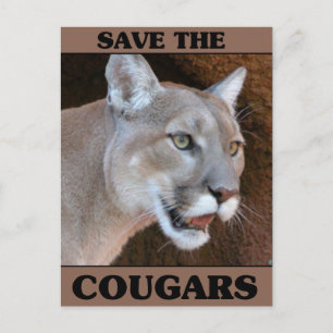 Save the Cougar Postcard