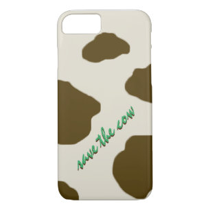 SAVE THE COW brown Case-Mate iPhone Case