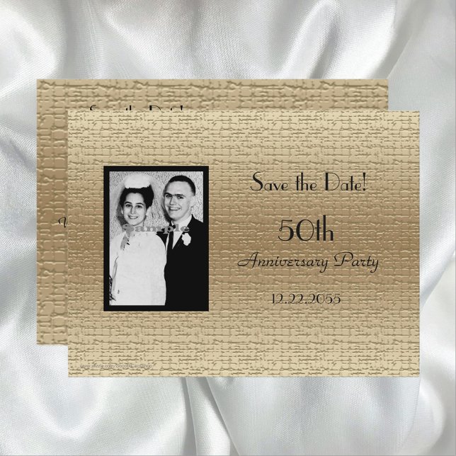 Save the Date 50th Anniversary Photo Invitation (Creator Uploaded)