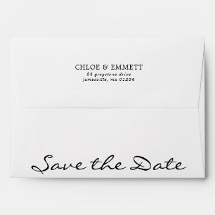 Save the Date  5x7 Return Address Envelope
