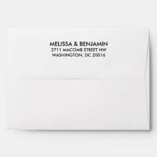 Save the date 5x7 Return Address Envelopes