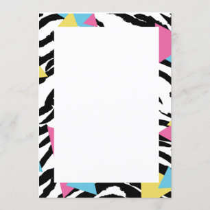 Save the date 80s style invitation