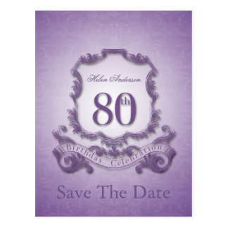 Save The Date 80Th Birthday Invitations 5