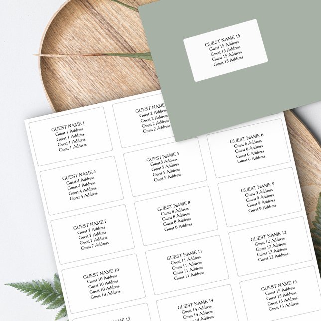 Save the Date Address Labels for 15 Envelopes (Creator Uploaded)