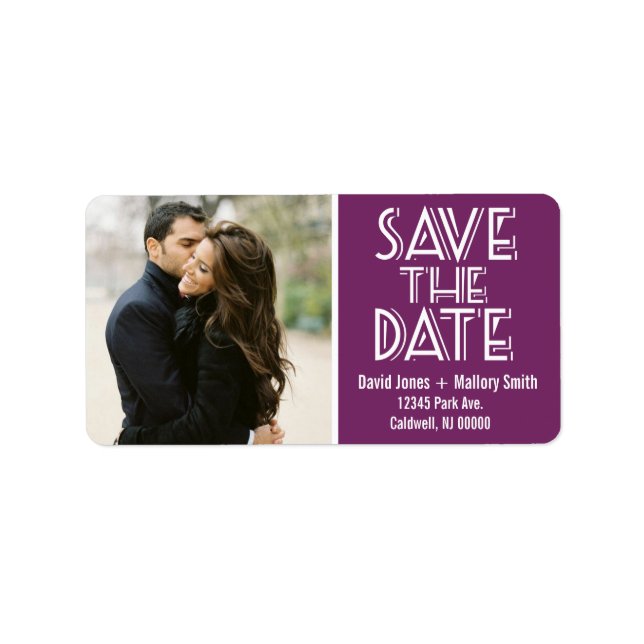 Save the Date Address Labels | Weddings (Front)