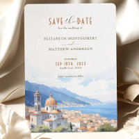 Save The Date Amalfi Coast Italy Destination