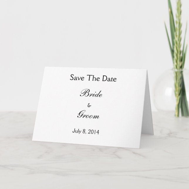 Save The Date Announcement (Front)