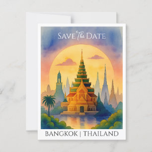 Save the Date Announcement Bangkok Thailand Postcard