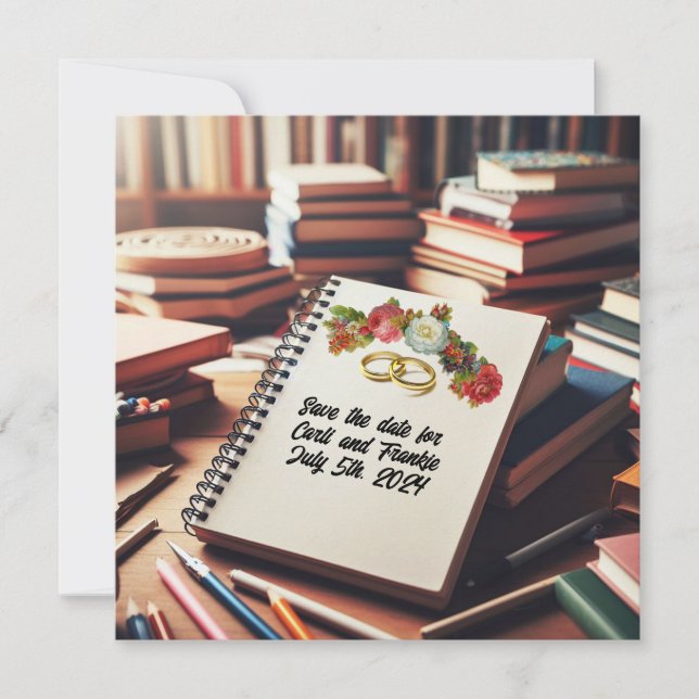 Save The Date Announcement Card (Front)