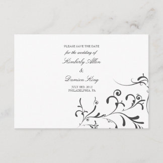 Save the Date Announcement | Floral Splash |wb