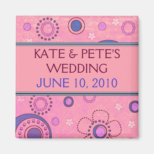 Save The Date Announcement Magnet (Front)