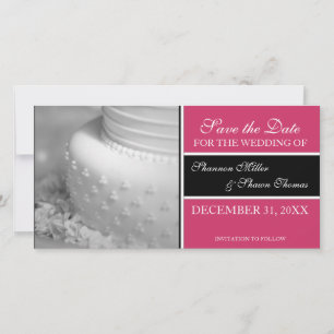Save the Date Announcement Photo Cards {Pink}