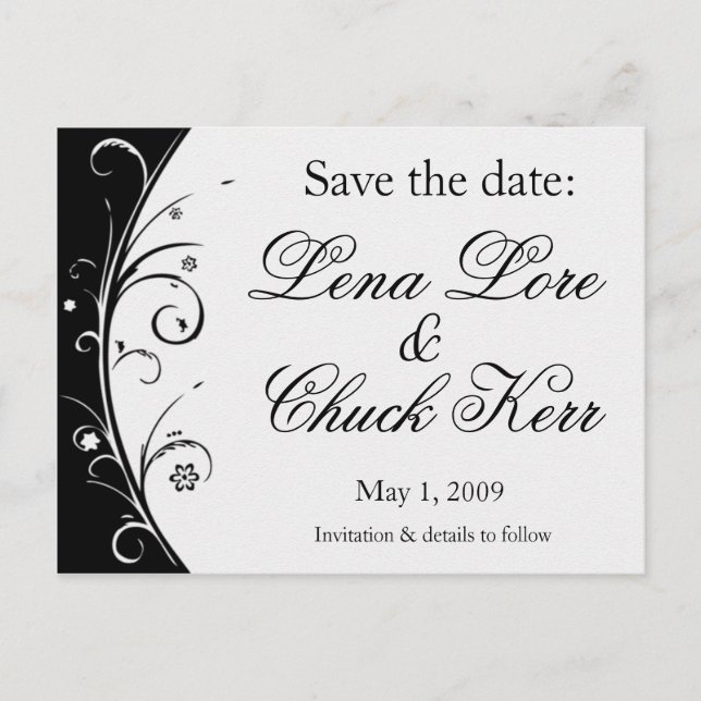 Save the Date Announcement Postcard (Front)