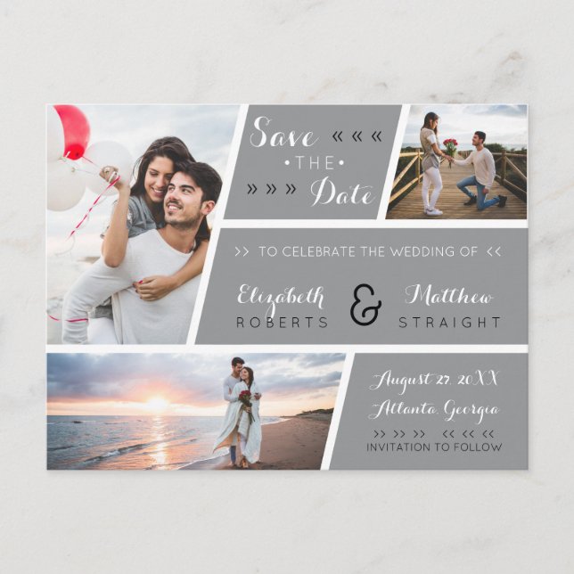 Save The Date Announcement Postcard (Front)