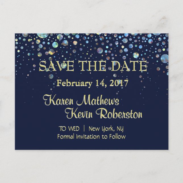 Save the Date Announcement Postcard (Front)